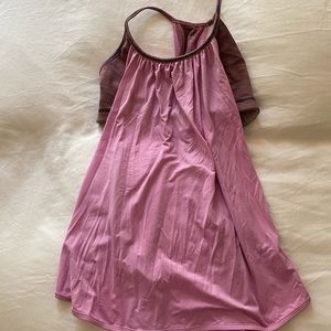 Pink lulu workout top